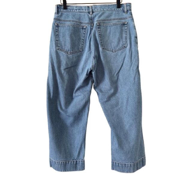 Eddie Bauer Cropped Denim Jeans Woman's Size 10 #R - Picture 2 of 5